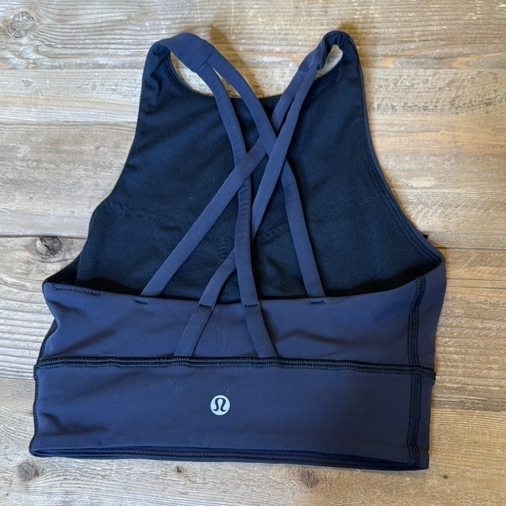 Lululemon Energy High Neckline Longline Tough Bra, Medium Support